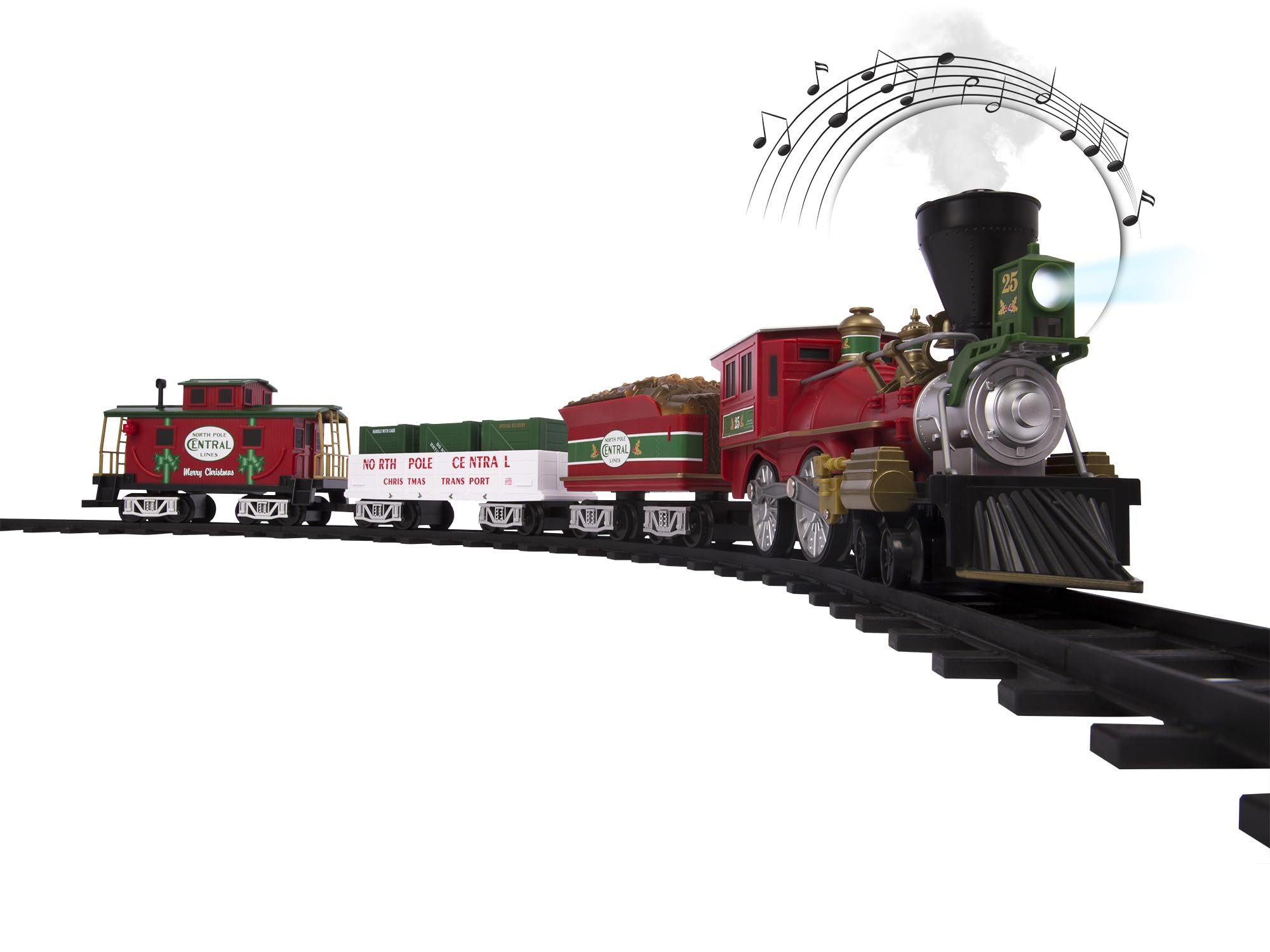 Lionel Battery-Operated North Pole Central Freight Toy Train Set with Bluetooth, Locomotive, Trai... | Amazon (US)