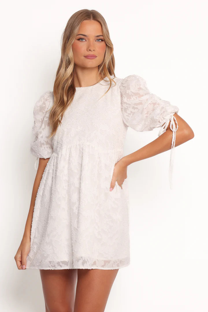 Giselle Mini Dress - White Floral | Petal & Pup (US)