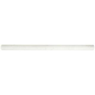 MSI Carrara White Pencil Molding 3/4 in. x 12 in. Polished Marble Wall Tile (20 lin. ft. / case) ... | The Home Depot