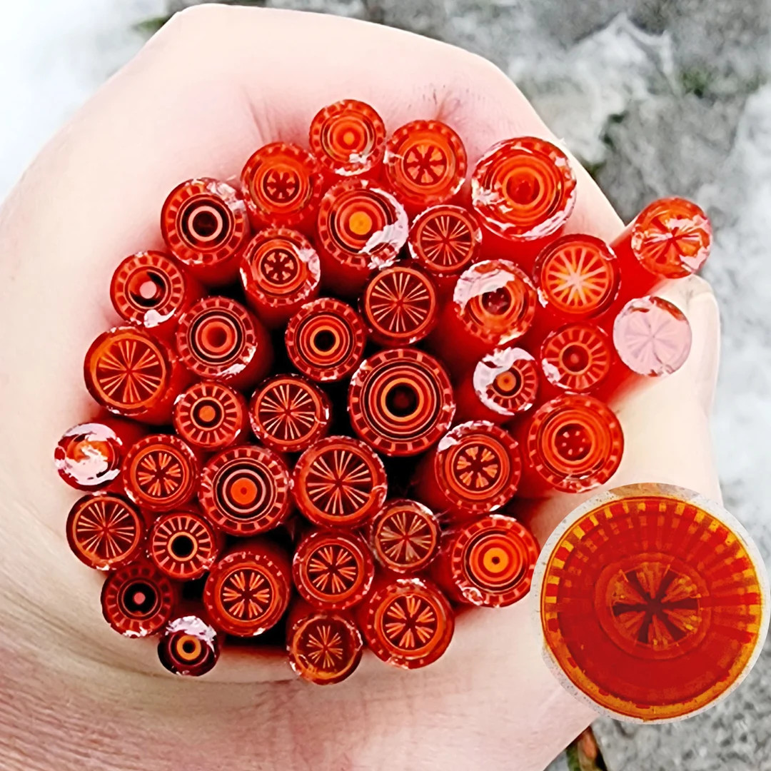 Coe 96 Fancy Murrini: Irresistible 1 Oz Murrini Murrine Millefiori Vitrigraph Cane MINZABELLA MUR... | Etsy (US)