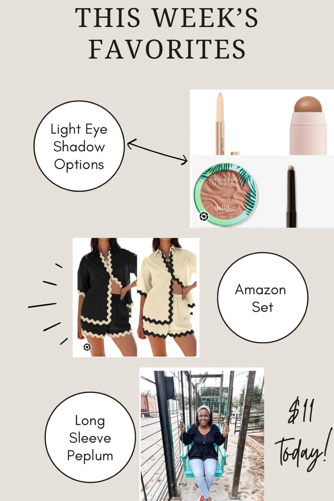 Most popular for the week of January 22, 2024

Eyeshadow, bronzer, Amazon set, 2 piece set, vacation outfit, beach outfit, long sleeve peplum, going out top, black top 

#LTKfindsunder50 #LTKstyletip #LTKbeauty