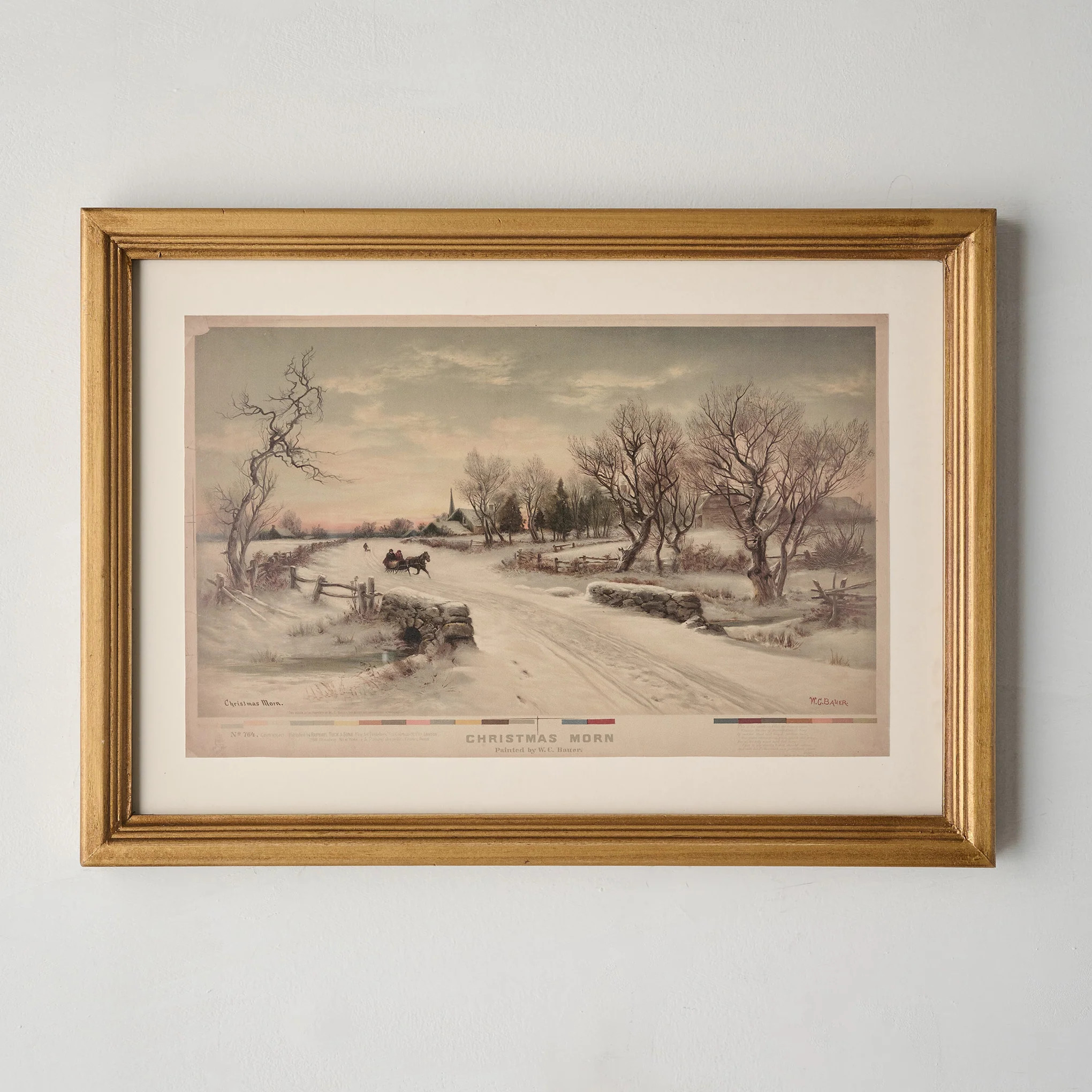 Vintage Christmas Morn Framed Print | Magnolia