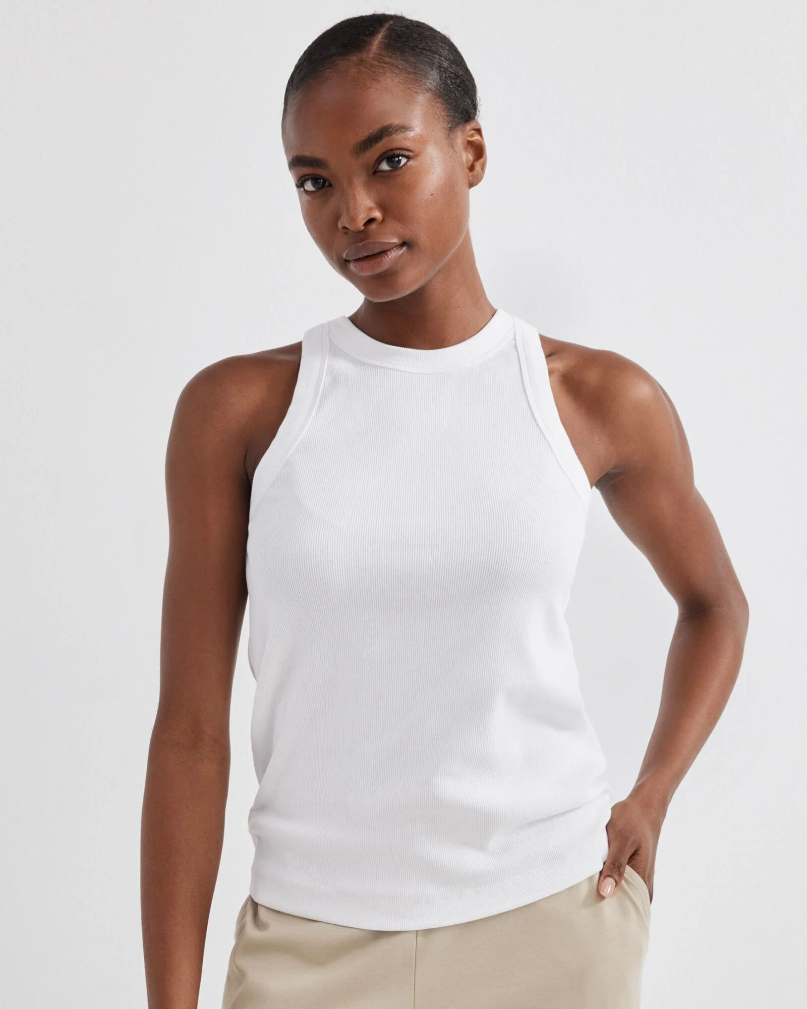 Organic Cotton Ribbed Tank | Haven Well Within