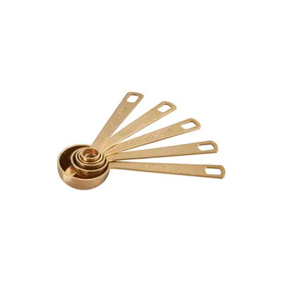 Le Creuset Set of 5 Measuring Spoons in Gold at Nordstrom | Nordstrom