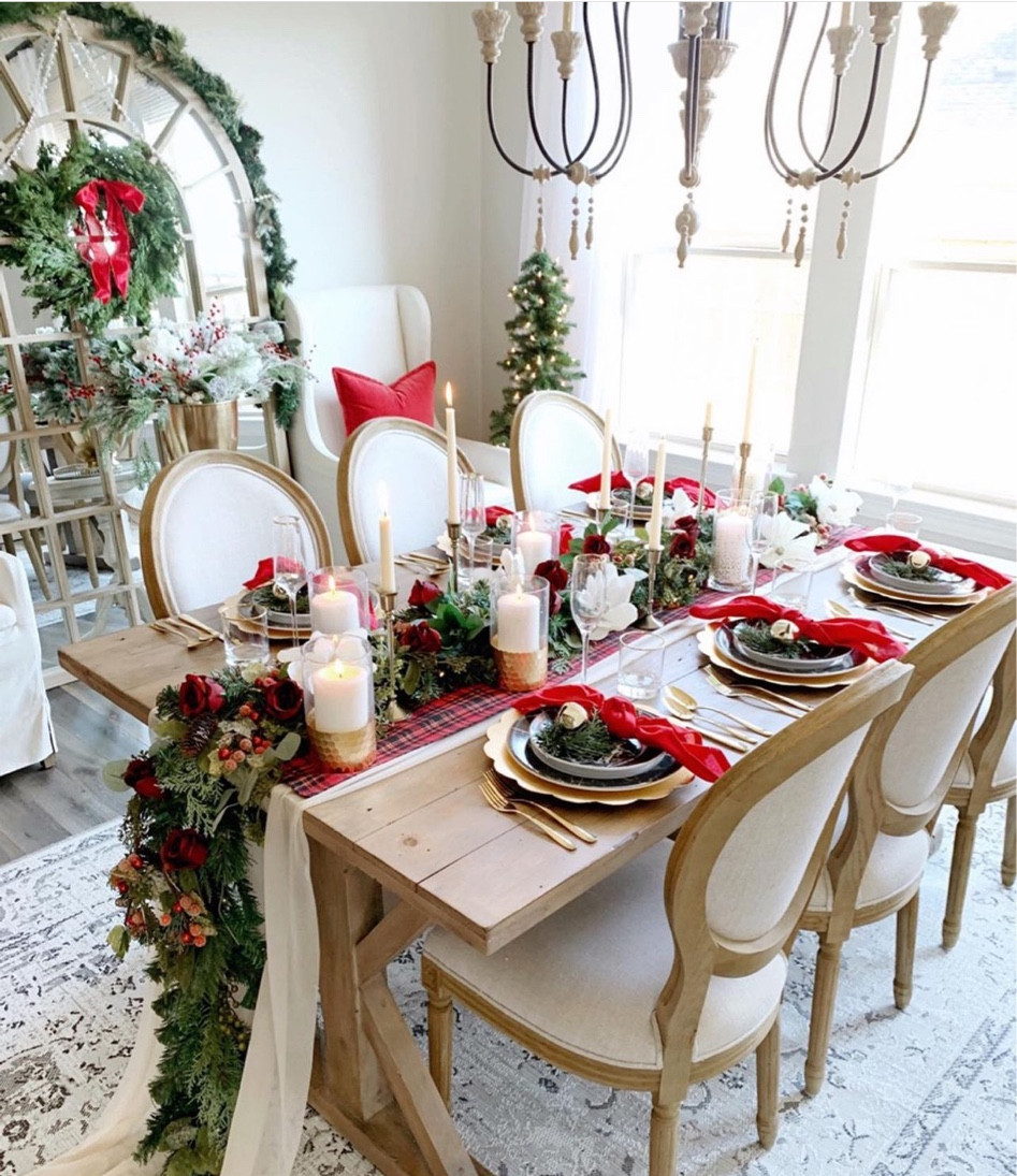 Christmas table scape 

#LTKhome #LTKSeasonal #LTKHoliday