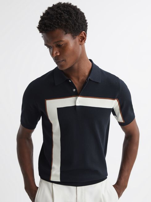 Striped Polo T-Shirt | Reiss UK