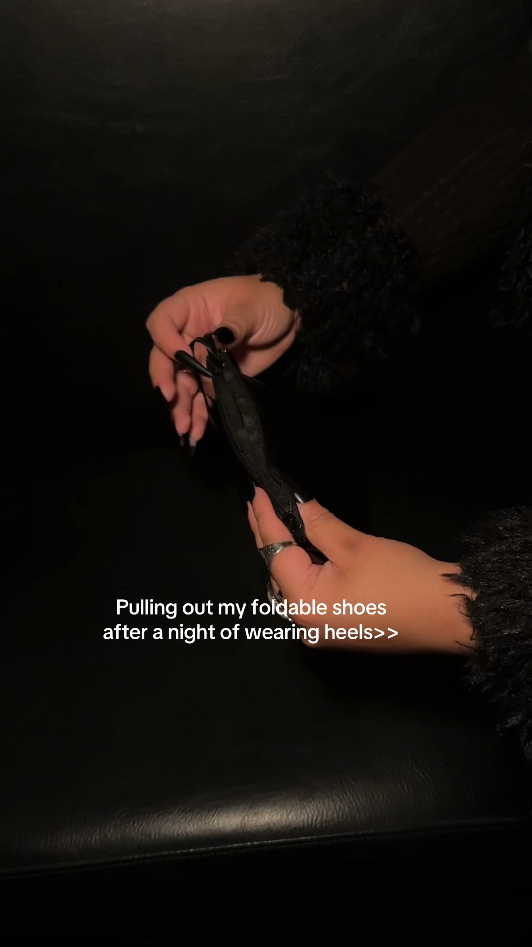 Foldable shoes for the win 