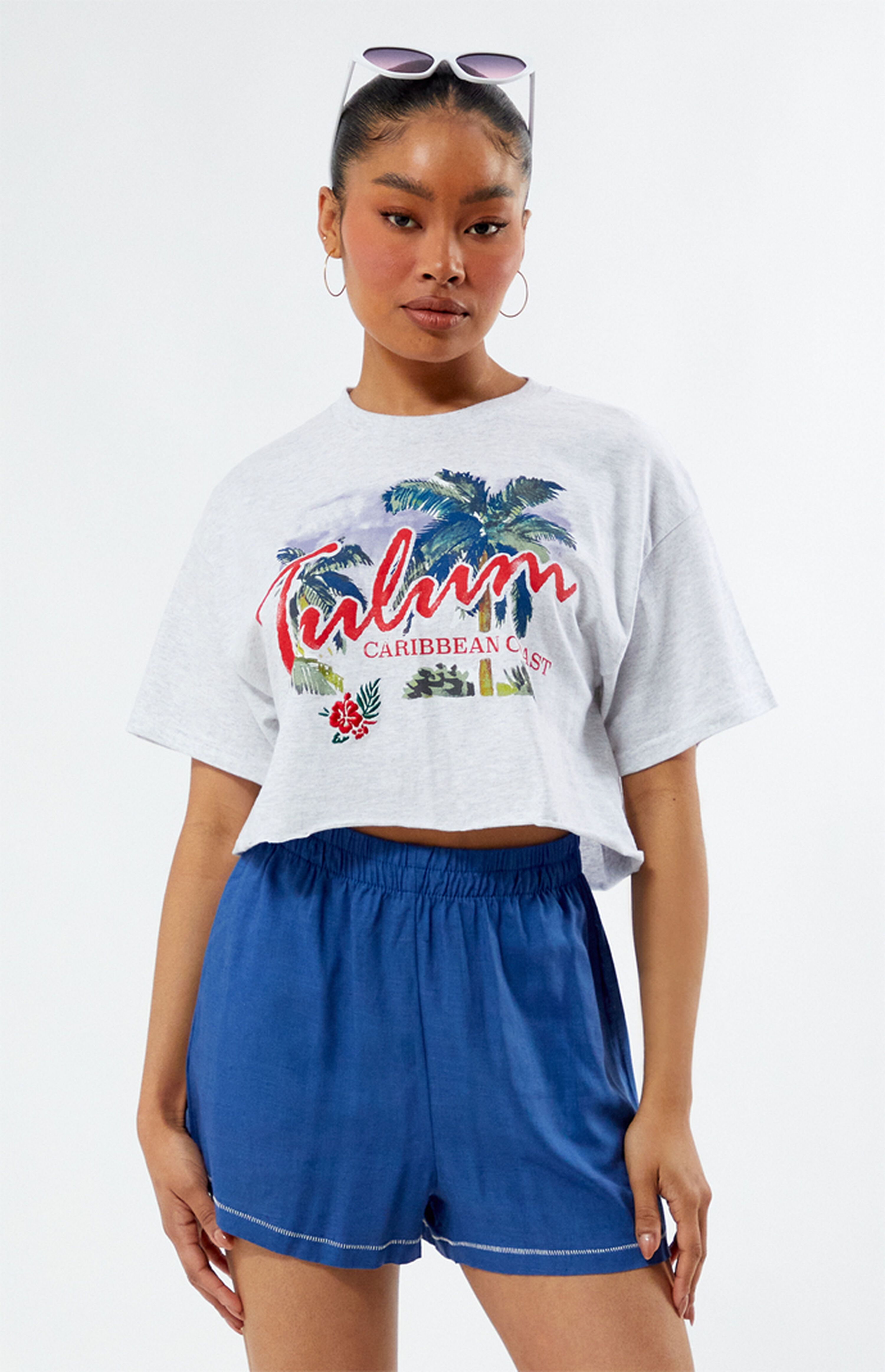 PS / LA Tulum Boxy Cropped T-Shirt | PacSun