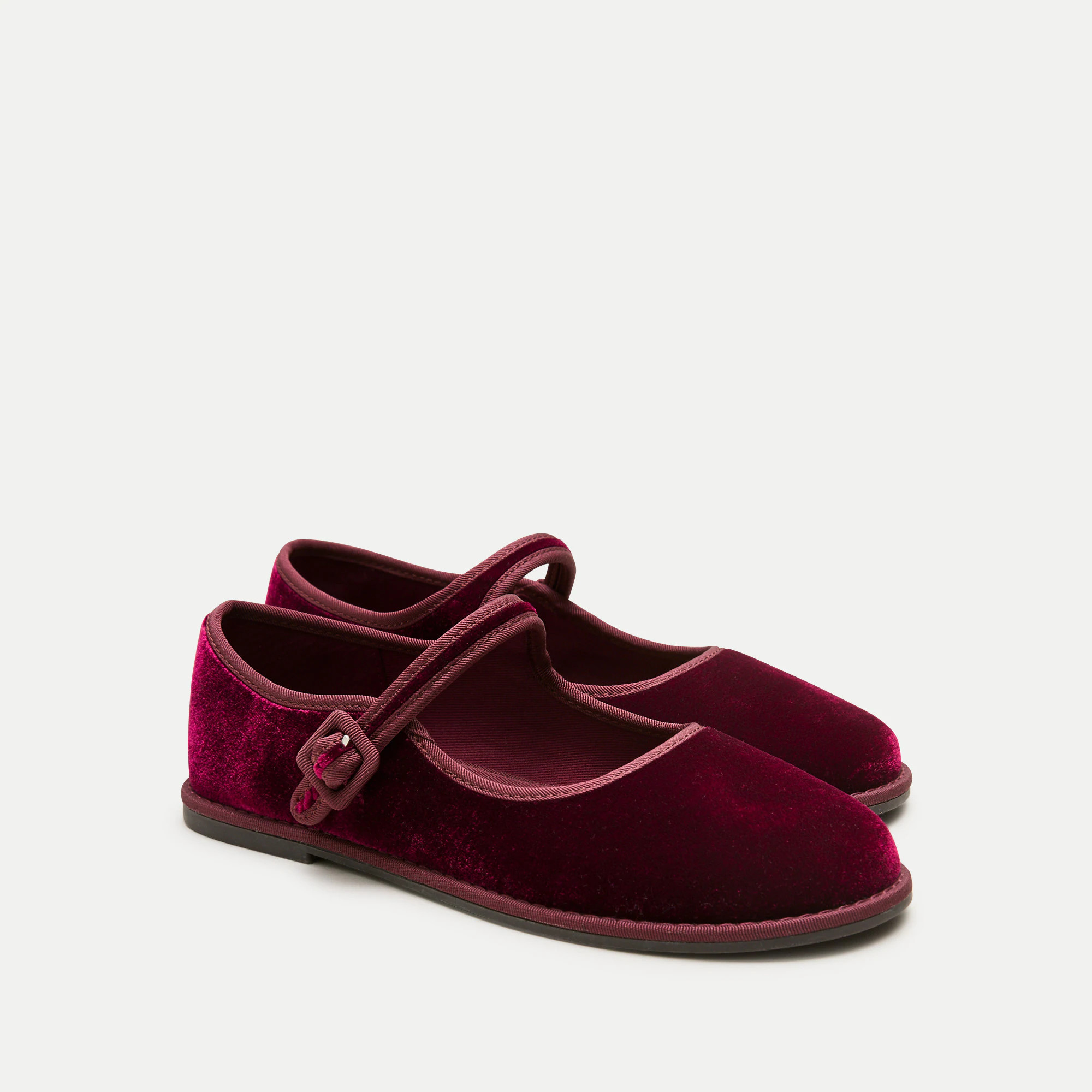 Girls' Mary Jane ballet flats in velvet | J. Crew US