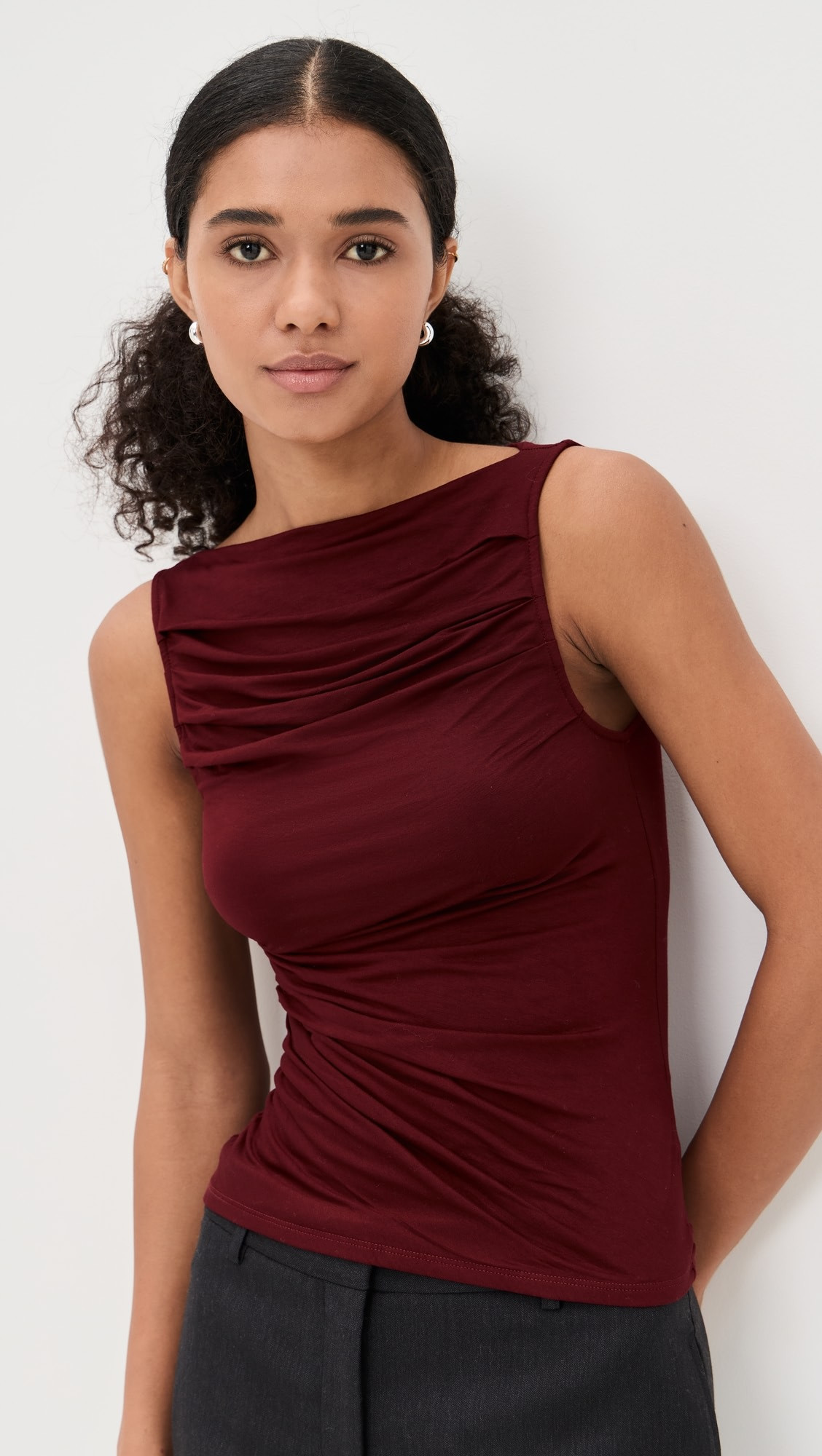 Fluid Jersey Draped Boatneck | Shopbop