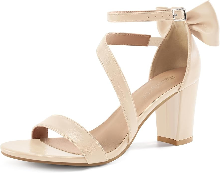 Reimferce Comfortable Block Heels for Women: 3.14" Stable Walk for Confidence on Wedding - Elegan... | Amazon (US)