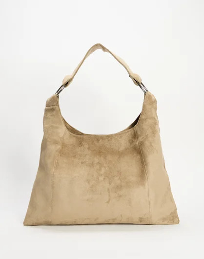 Faux Suede Slouch Tote Bag | Glassons (Australia)