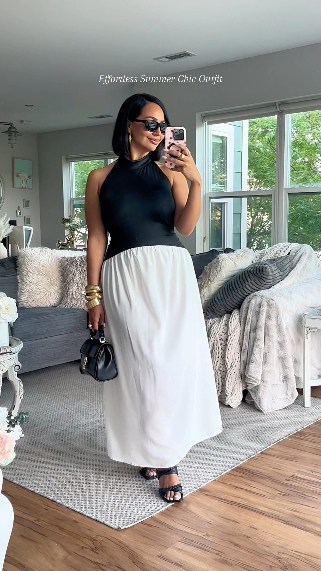 Effortless Chic Summer Outfit 🫶🏽

Sizing ⬇️

5’3 
Size 8 / Medium
Bust: 34DDD
Waist: 28”
Hips: 43”
Wearing Size Medium 

over 40, millennial, petite, petite curvy, curvy, size 8, midsize, summer outfit, summer dress, basque waist dress, maxi dress, black and white outfit, chic style, heeled sandals

#LTKStyleTip #LTKSummerEdit #LTKOver40