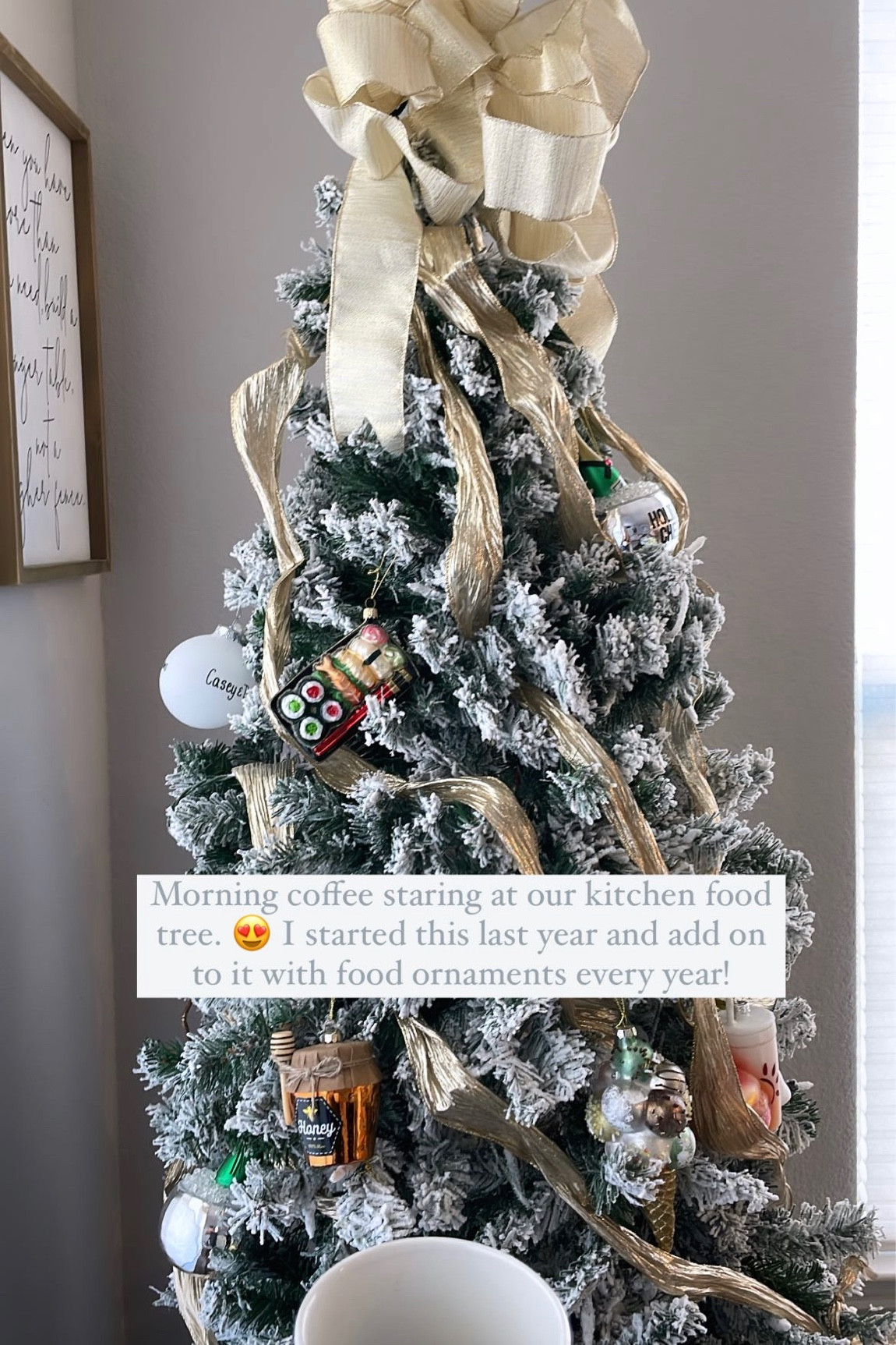 My kitchen christmas tree decorated with food ornaments! 🤍🎄 

#LTKSeasonal #LTKHoliday #LTKhome