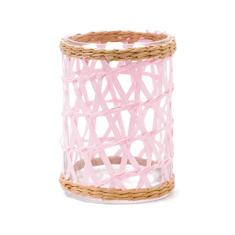 Julia Berolzheimer Island Wrapped Hurricane Medium Pink | Amanda Lindroth