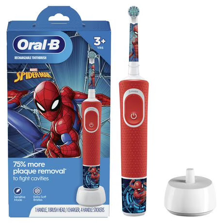Oral-B Kids Electric Toothbrush featuring Marvel's Spiderman, for Kids 3+ | Walmart (CA)