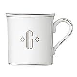 Lenox Federal Platinum Block Monogram Dinnerware Mug, G | Amazon (US)