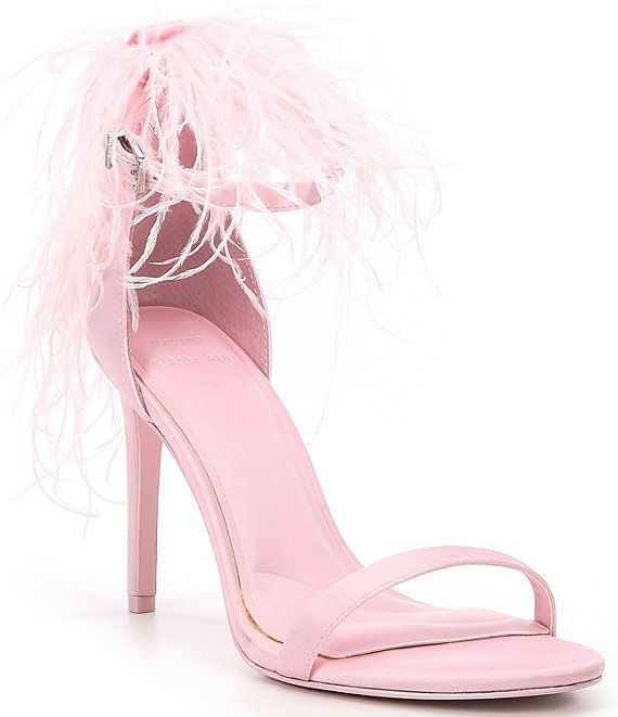 x Nastia Liukin Gemma Feather Stiletto Dress Sandals | Dillard's