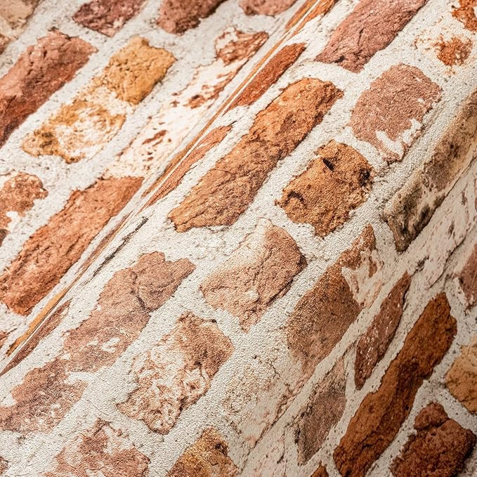 A.S. Création The Bos 388291 Non-Woven Wallpaper 10.05 m x 0.53 m Made in Germany Red Orange | Amazon (US)