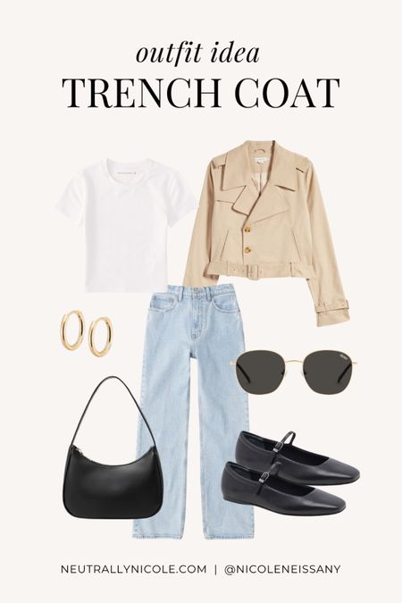 Spring trench coat outfit

// spring outfit, spring outfits, how to wear a trench coat, how to style a trench coat, trench coat trend, 2024 spring trends, 2024 spring fashion trends, capsule wardrobe, spring staples, cropped trench coat, casual outfit, brunch outfit, school outfit, work outfit, date night outfit, t-shirt, tee, straight leg denim, straight leg jeans, light wash jeans, light wash denim, ballet flats, spring shoes, spring shoe trends, hoop earrings, purse, handbag, round sunglasses, Abercrombie jeans, Abercrombie, Amazon fashion, Dolce Vita, Quay, neutral outfit, neutral fashion, neutral style, Nicole Neissany, Neutrally Nicole, neutrallynicole.com (3.17)

#LTKsalealert #LTKstyletip #LTKtravel #LTKfindsunder100 #LTKshoecrush #LTKfindsunder50 #LTKitbag #LTKSeasonal