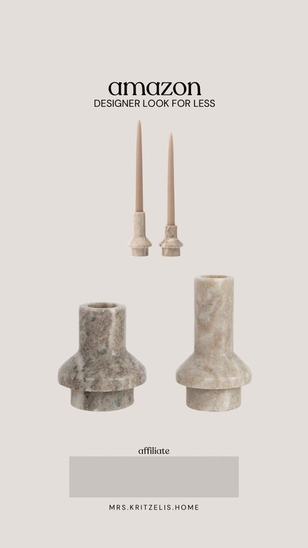 McGee & co look for less. Marble taper candle holders  

#LTKHome