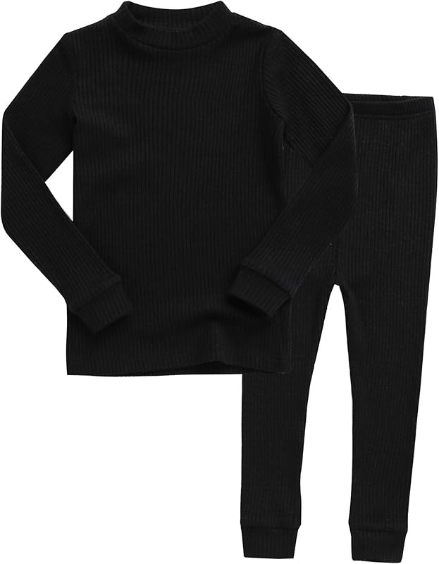 VAENAIT BABY 6M-12Y Kids Unisex Girls & Boys Soft Comfy Modal Tencel Shirring Sleepwear Pajamas 2pcs | Amazon (US)