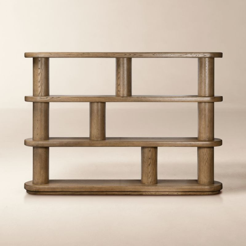 Luciana Smoked Oak Bookcase | CB2 | CB2