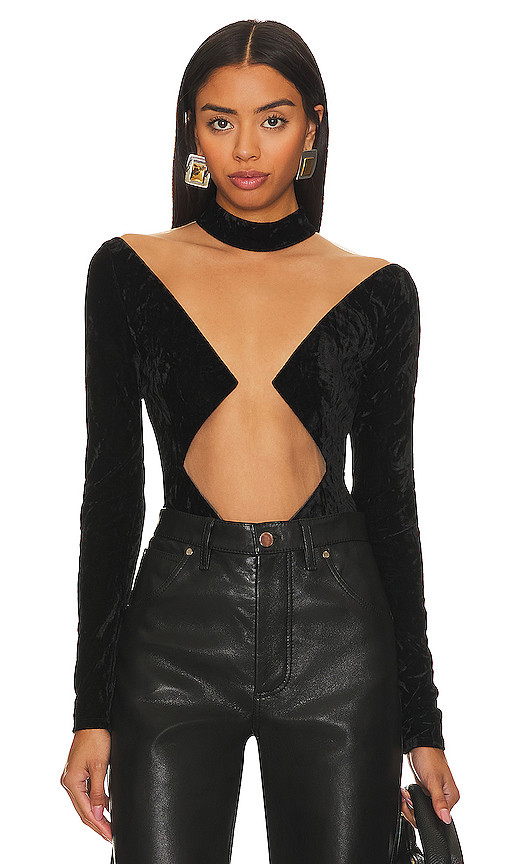 Firoja Bodysuit in Black | Revolve Clothing (Global)