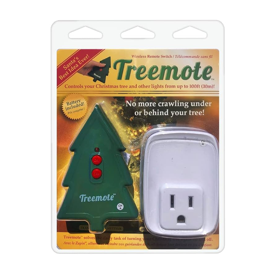 Wireless Remote Switch for Christmas Tree and Other Lights, Works Up to 100 Feet Away, Battery In... | Amazon (US)