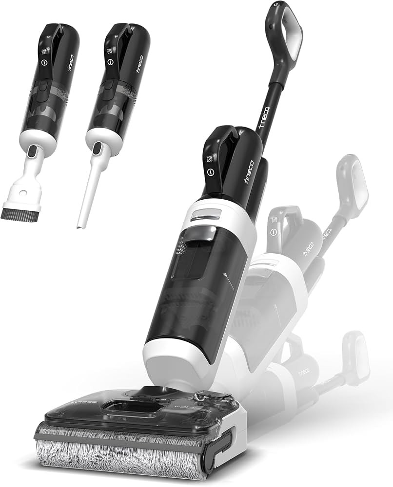 Tineco Floor One Switch S6 Stretch Breeze Wet Dry Vacuum Cleaners, Floor Cleaner Mop 2-in-1 Cordless Vacuum for Multi-Surface, 20kPa Suction, Anti-Tangle Design, Flashdry Self-Cleaning, 180° Lay-Flat | Amazon (US)