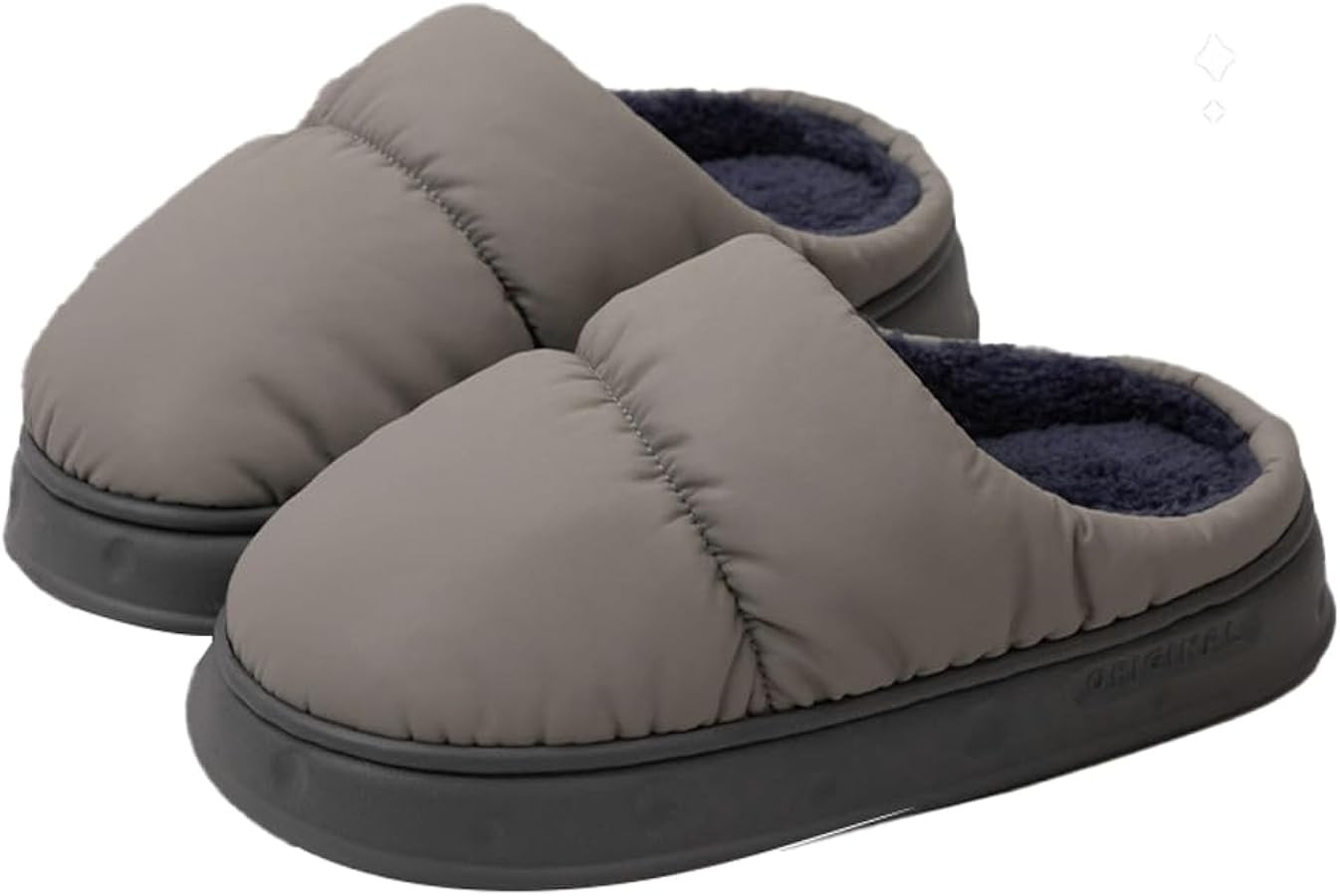 Rungion Furry House Slippers for Women Men Warm Soft Indoor Slippers Waterproof Puffer Slides Win... | Amazon (US)