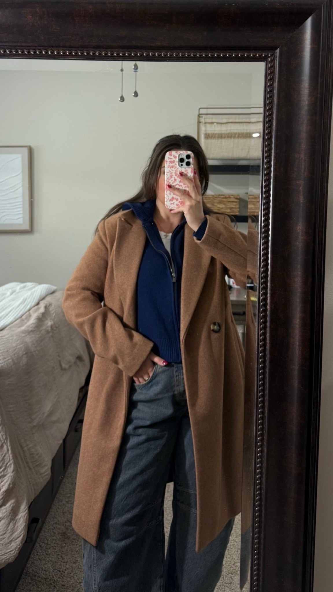 Size M sweater 
Size M coat 
Size 29 jeans 

#LTKootd