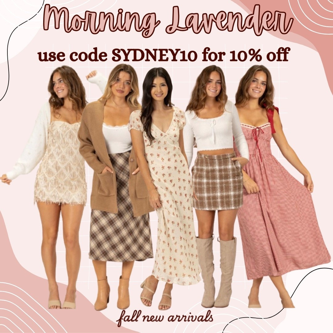 New fall arrivals at Morning Lavender! Use code SYDNEY10 for 10% off!

Ltkhalloween / ltkfindsunder100 / ltkfindsunder50 / LTKsalealert / ltkmidsize / ltkplussize / ltkfall / LTKstyletip / fall / fall outfit / fall outfits / fall fashion / fall skirt / fall skirts / fall dress / fall dresses / fall cardigan / fall cardigans / sale / sale alert / mini skirt / plaid mini skirt / plaid mini skirts / plaid dress / plaid dresses / morning lavender / discount code / morning lavender discount code 

#LTKHoliday #LTKGiftGuide #LTKSeasonal