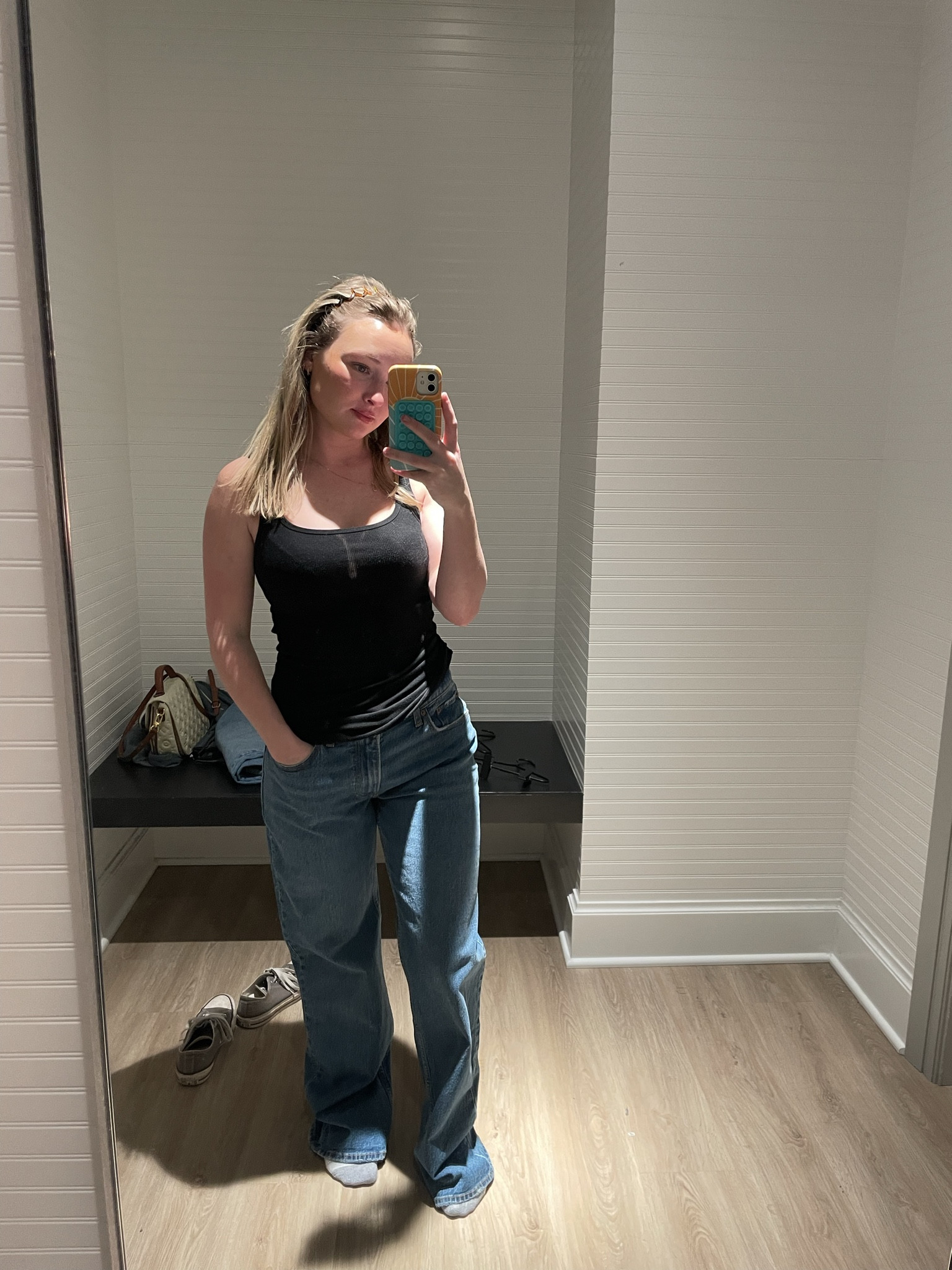 I’m usually a 26 short in Abercrombie jeans. These are a 27 regular in the baggy low rise (it’s all they had & I wanted to know how they fit) 
I’m 5’2 for reference 

#LTKMostLoved #LTKSeasonal #LTKstyletip