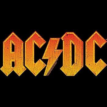 AC/DC Vintage Rock Band Music Group Orange Distressed Logo Adult T-Shirt Tee | Amazon (US)
