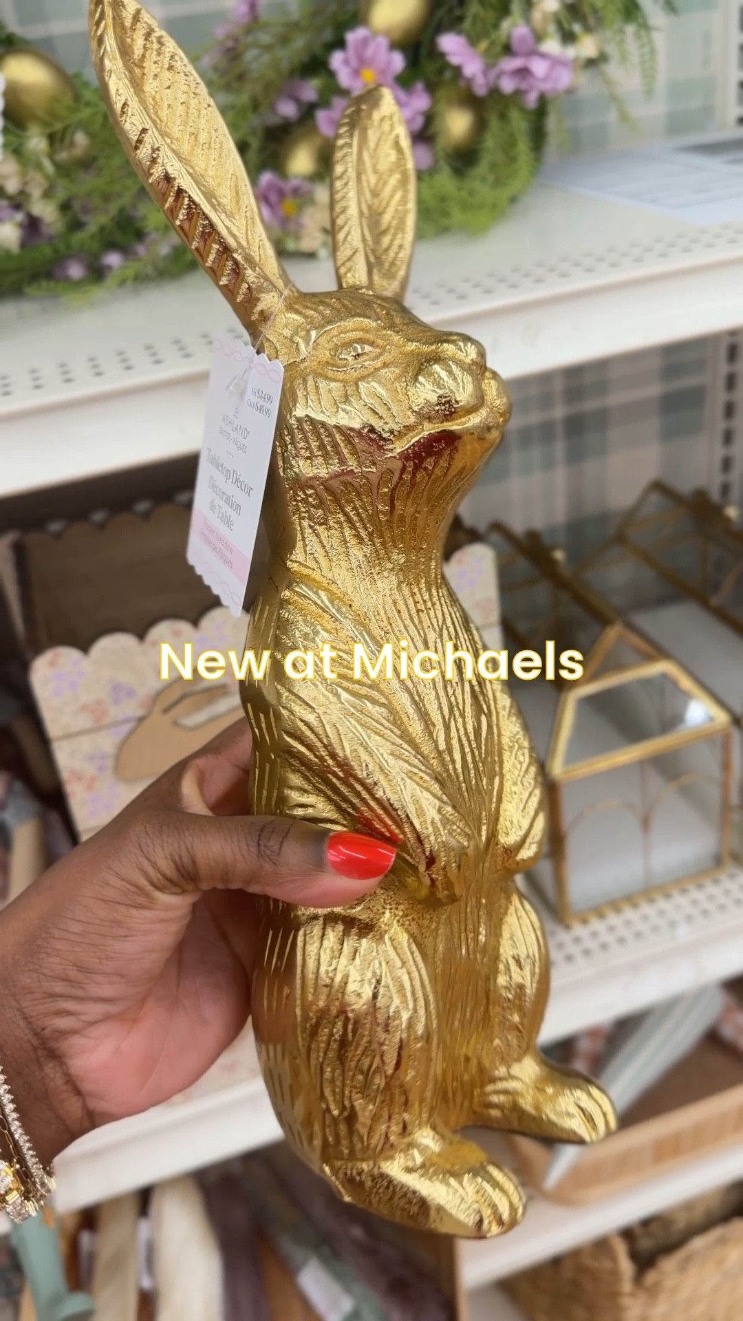 The cutest little gold bunny at Michael’s! Loving the new Spring and early Easter finds! 

#LTKHome #LTKvlog #LTKdayinmylife