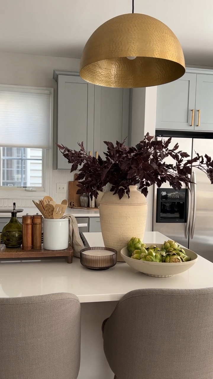 Home decor, kitchen decor, neutral decor, vase, stems, bowl, oil dispenser, pendant light, bar stool, wayfair, Target, amazon 

#LTKSeasonal #LTKstyletip #LTKhome