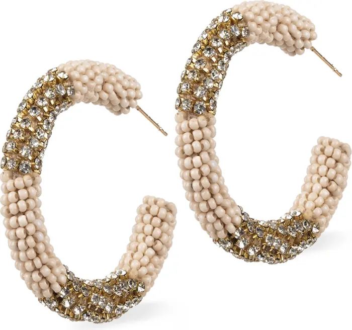 Lana Beaded Hoop Earrings | Nordstrom