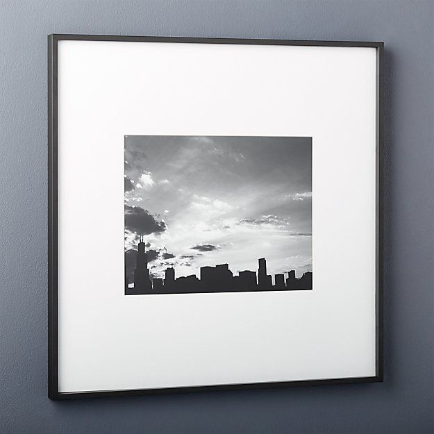 Gallery Black 11x14 Picture FrameCB2 Exclusive Purchase now and we'll ship when it's available. ... | CB2