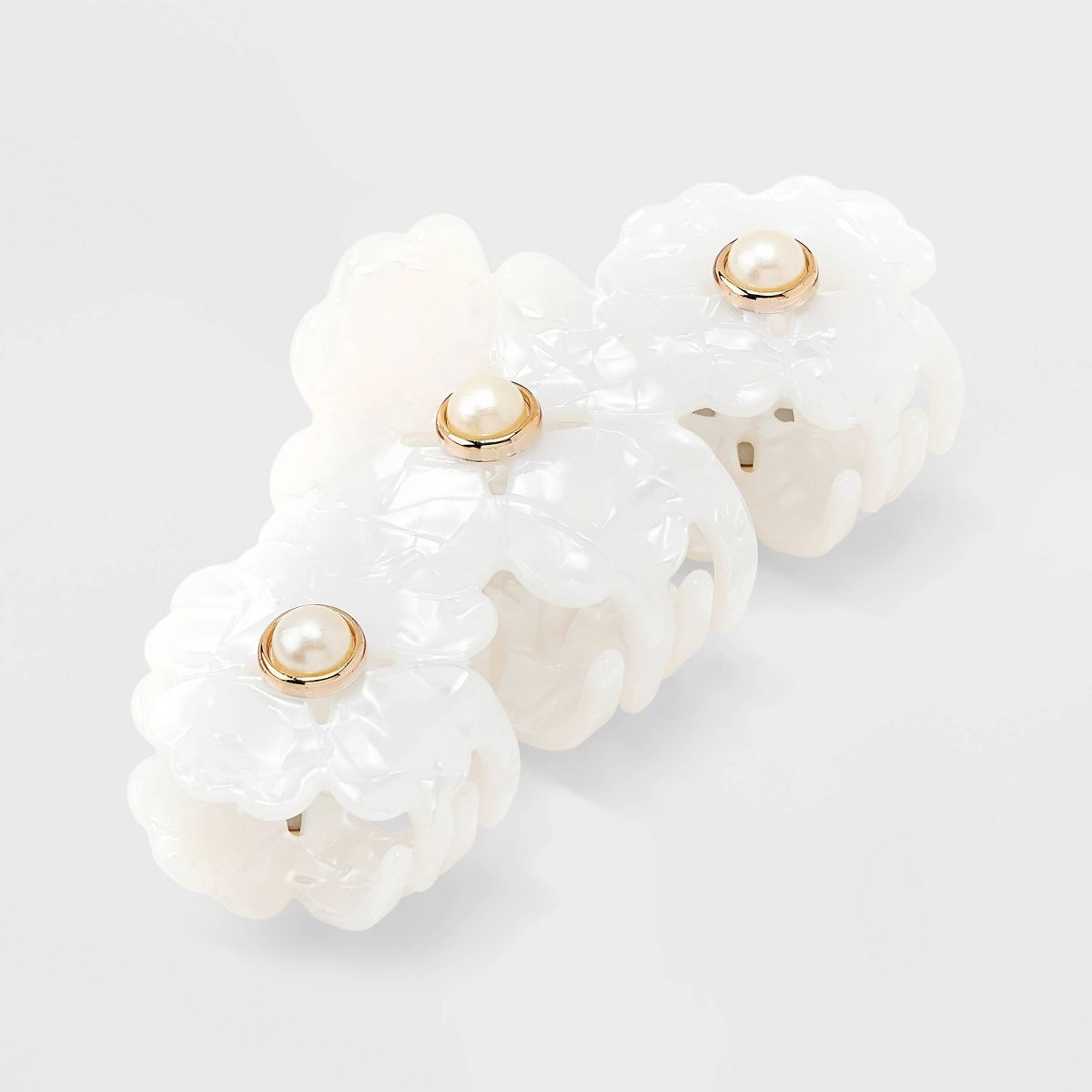 Pearl Flower Claw Hair Clip - A New Day™ | Target
