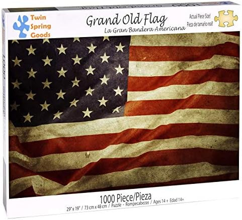 Twin Spring Goods 1000 Piece Jigsaw Puzzle, Grand Old Flag, 1,000 pcs | Amazon (US)