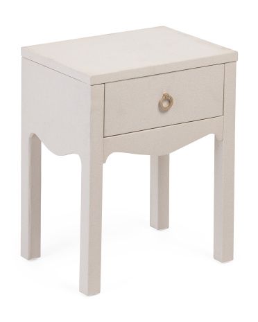 Lillian Linen Side Table | TJ Maxx