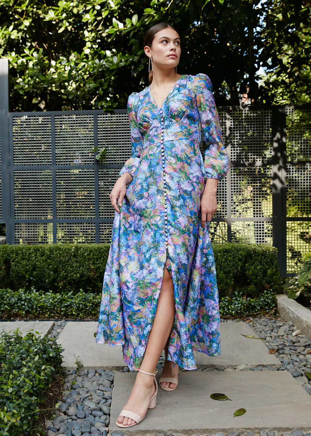 Brooke Gown Wildflower Organza | Abbey Glass