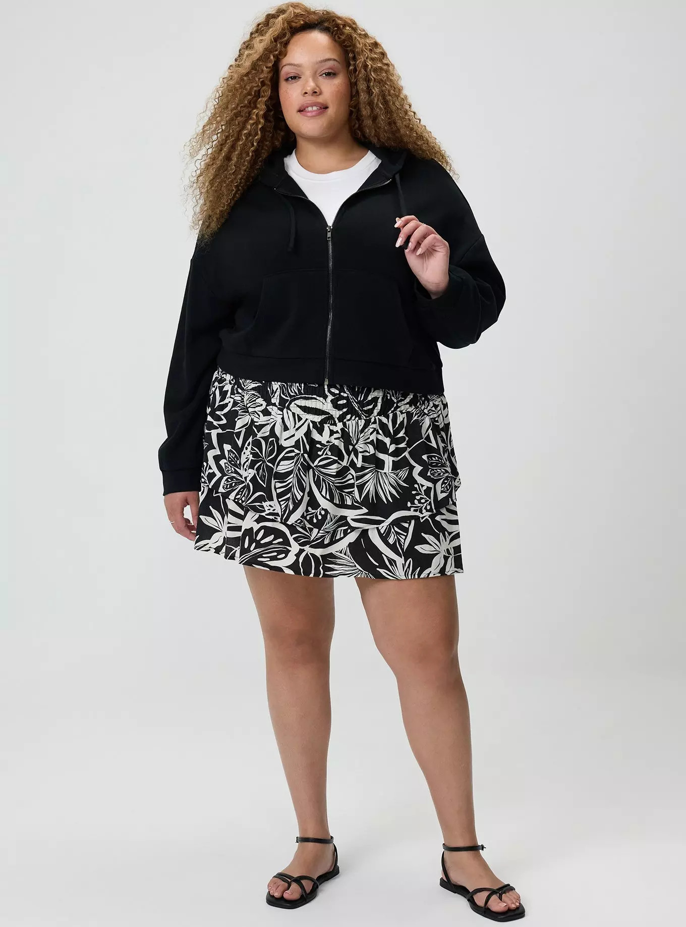 Pull-On High-Rise Ruffle Skort | Torrid (US & Canada)