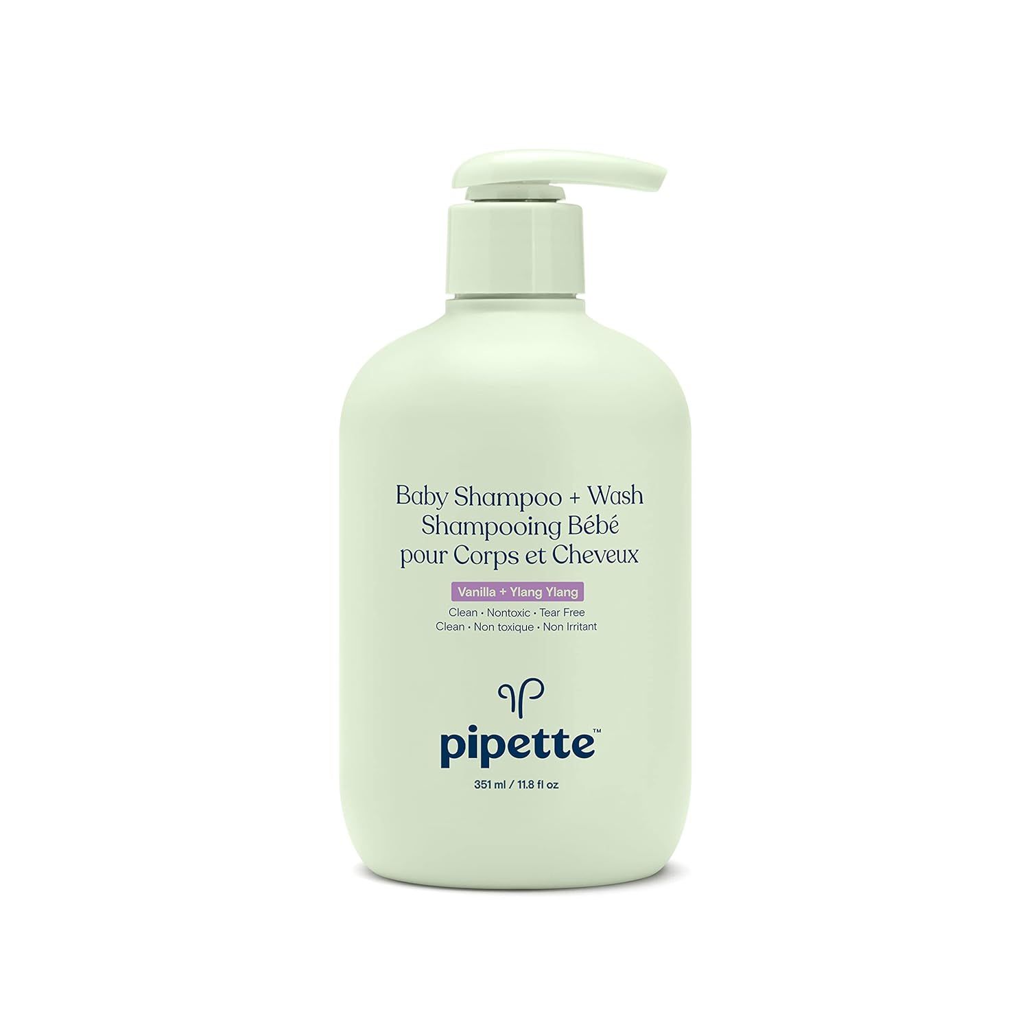 Pipette Baby Shampoo and Body Wash - Vanilla + Ylang Ylang, Tear-Free Bath Time, Hypoallergenic, ... | Amazon (US)
