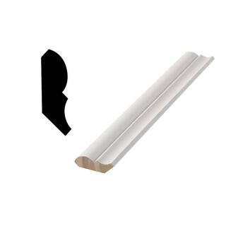 WM 74 - 9/16 in. x 1-3/4 in. Primed Wood Finger-Jointed Crown Molding | The Home Depot