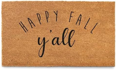 MAINEVENT Happy Fall Yall Doormat 30x17 Inch, Fall Doormat Door Mat, Happy Yall Welcome Mat Outdo... | Amazon (US)