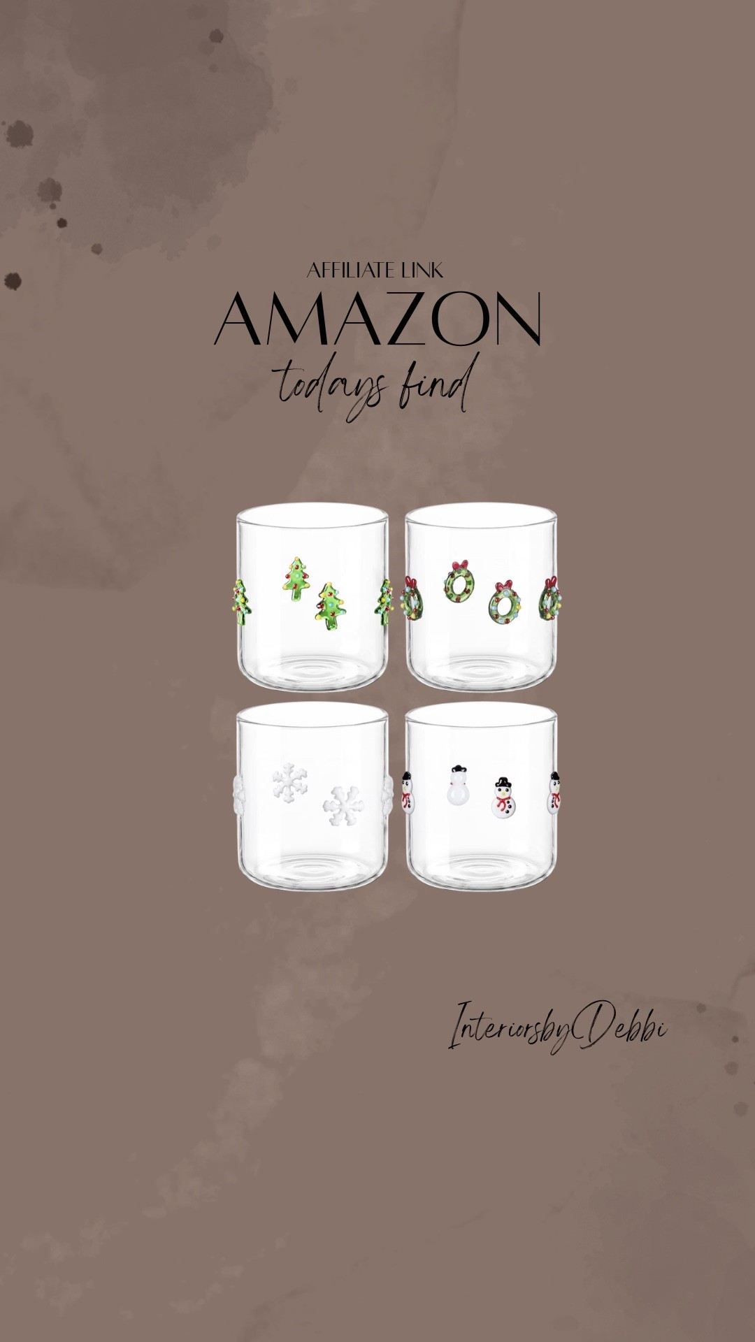 Amazon Find
Christmas juice glassware, transitional home, modern decor, amazon find, amazon home, target home decor, mcgee and co, studio mcgee, amazon must have, pottery. barn, Walmart finds, affordable decor, home styling, budget friendly, accessories, neutral decor, home finds, buy new arrival, coming soon, sale alert, high end look for less, Amazon favorites, Target finds, cozy, modern, earthy, transitional, luxe, romantic, home decor, budget friendly decor, moody vibes #amazonhome