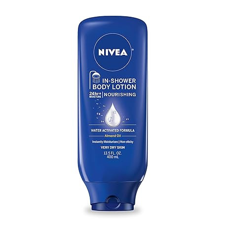 Amazon.com : NIVEA Nourishing In Shower Lotion, Water Activated In Shower Moisturizer for Dry to ... | Amazon (US)