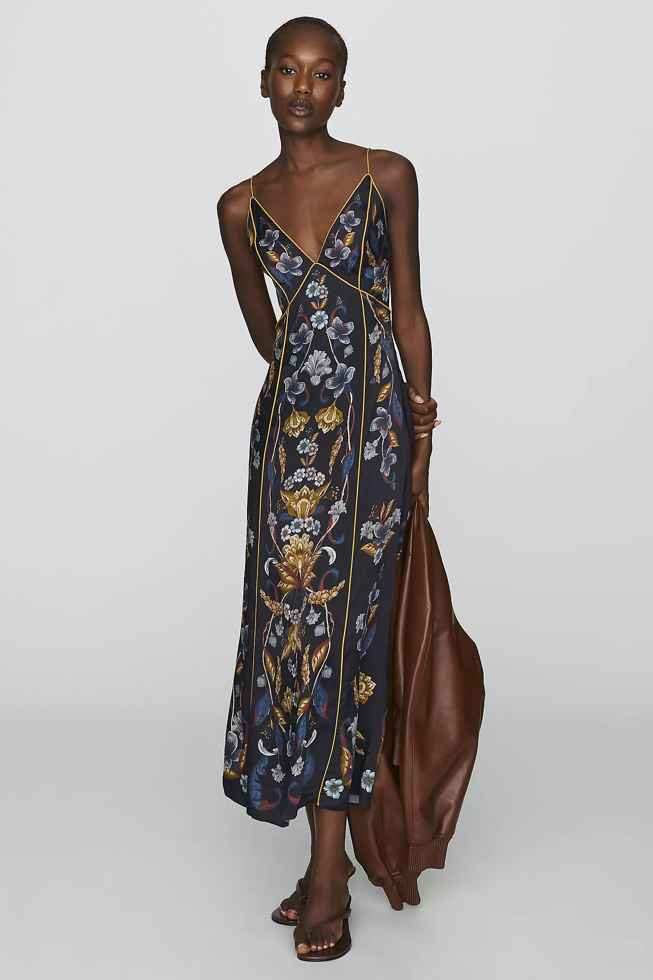 Farm Rio Golden Nature Maxi Dress | Anthropologie (US)